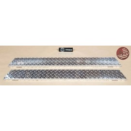 StreetRays [Originals] [SR] Yamaha G14 G16 G19 G22 Golf Cart Aluminum Diamond Plate Full Rocker Panel