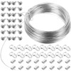 TEHAUX 1set Picture Hanging Kit Wire Hanging Kit Hooks Screws