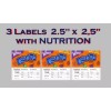 Vendstar 3 pack VENDING MACHINE CANDY LAMINATED (non adhesive) LABELS