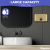 Stardrix Brushed Gold Stainless Steel Horizontal 1100ml/37oz Capacity Commercial-Grade Soap