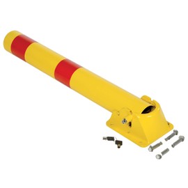 Vestil PARK-P-108-FD Fold-Down Bollard 4-1/4" Diameter, Yellow