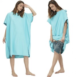 Adult Quick-Drying Poncho Beach Towel Changing Robe for Scuba, Beach, and Surfing 4ea