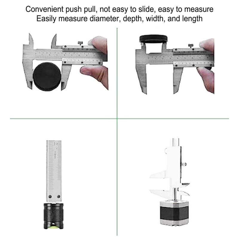 Stainless Steel Mini Vernier Caliper Range 0-50mm Dual Scale 4