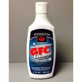 Perkins Gas & Wood stove Fireplace Glass Cleaner Gfc 8 FL Oz Bottle Soot & Film Remover