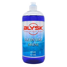 Blysk Satin Tire Shine (BT600) Long-Lasting high Gloss Shine, Vinyl, Plastic and Rubber, Easy Application (Quart (32oz.))