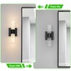 Ditoon Black Sconces Wall Decor Set of 2, Crystal Bathroom