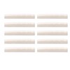 10Pcs Guitar Slotted Bone Nut Flat Bottom 6 String Electric