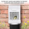 CYTMALHG Downspout Filter,Downspout Leaf Filter,Leaf Removers,Fits 2X3 Gutter Downspout and