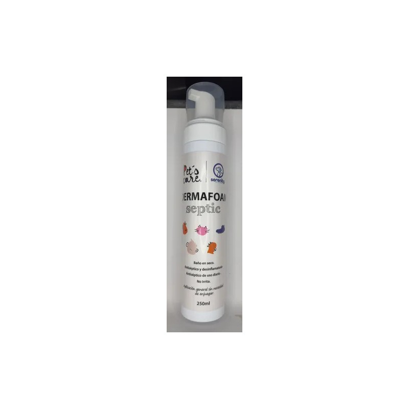 Espuma Antiseptica Para Heridas Y Baño En Seco Perro Y