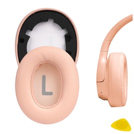 GEEKRIA QuickFit Replacement Ear Pads for JBL Tune 700BT/750BTNC/710BT/720BT/760NC/770NC Wireless Ear Cushions, Headphone Accessories, Repair Parts (Blush Pink)
