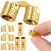 Brass 8mm Hidden Barrel Hinges with Drill Bit and Depth