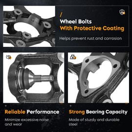 Front Right Passenger Side Steering Knuckle Wheel Bearing Hub Assembly Fit for Jeep Grand Cherokee 2011-2015 for Dodge Durango 2011 2012 2013 2014 2015, 698-008 698008