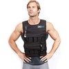 RUNFast RUNmax 12Lbs-140Lbs Weighted Vest with Shoulder Pads, 60 lb, Black