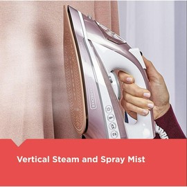 Steam Iron - Pearl-Infused Ceramic Soleplate, Vertical Steaming - 50% Smoother Glide, Powerful Steam Of 16g/min, Easy-Fill 315ml Water Tank