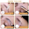 230 Pcs Brow Lamination Supplies with Plastic Box Wooden Micro