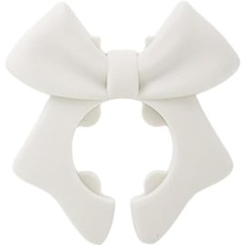 Soporte para espátulas en forma de lazo de silicona, soporte para cucharas antiarañazos, para ollas, bordes, tapón de derrames, mango antideslizante para ollas, clip de silicona