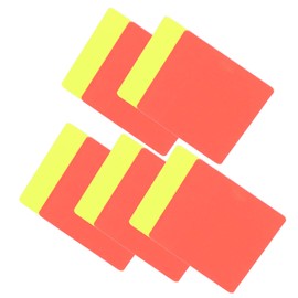 Longzhuo Referee Cards Set of 5 Sports Football Referee Red and Yellow Cards Set Football Warning and Eject Cards