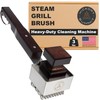 Steam Grill Brush Bristle-Free – Stainless Steel, No-Wire BBQ Grill