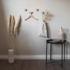 Scandinavian Animals Wall Hooks Made of Untreated Oak Wood (Elk