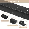 2 Pack Heavy Duty Piano Hinges, 48 Inch x 3