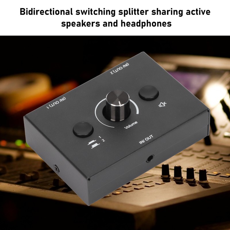 3.5mm Switcher 2 Input 1 Output Or 1 Input 2