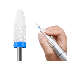 Ceramics Nail Drill Bits Professional Tips Grinding Head Acrylic File Bit Manicure Pedicure Premium Professional Medium Cone Removes the mass perfectly and at the same time gently