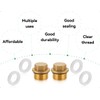 AOYEGIC Pack of 2 brass plugs, 3/4 inch male thread