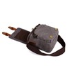 Waterproof Canvas Leather Trim DSLR SLR Shockproof Camera Shoulder Messenger