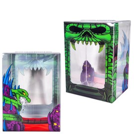 BattleCat Zone Serpent & Castle Protector - 0.5mm Thick Protective Plastic Case Compatible with 4-Inch Vinyl Funko Pop Figures - 2-Buckles, Strong Tab Locks, Easy to Clean - 3-Pack