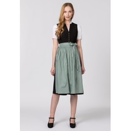 Stockerpoint Women's Molina Midi Dirndl Apron, Green (sage)