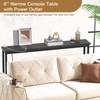FAMIDGE 35'' High Behind Couch Table, Narrow Console Table with