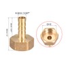 sourcing map Brass Hose Barb Fitting Connector, 8mm Barb G1/2