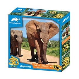 Animal Planet - Elephants 3D Effect 150 piece puzzle