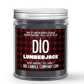Lumberjack Candle (8oz) Fall Flannel Spices and Musk Scented Soy