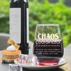 Wine Glass for Women - "Chaos Coordinator" 15oz Stemless Thank