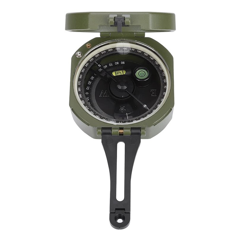 Professional Geology Compass, Waterproof with Fluorescent Display, Magnetic Declination Adjuster