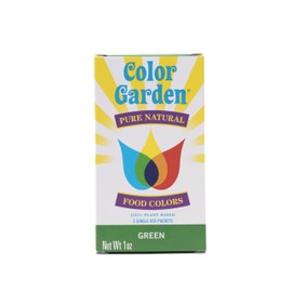 Color Garden Pure Natural Food Colors, Green 5 ct. 1 oz.