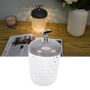 LED Crystal Table Lamp 3 Color Dimming USB Rechargeable Night