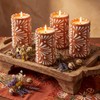 Lounsweer 4-Pack Mexican Talavera Candle Set - Scented Tequila Shot