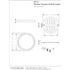 Westbrass Shower Strainer Set with Screws, Grill and Crown, Polished