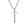 Kysin Chiys Simple Cross Necklace Inspirational Bible Verse Cross Pendant