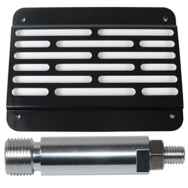 License Plate Compatible With 2006-2012 Toyota Rav4, V1 Style Aluminum Black Towhook License Plate Relocation Kit By IKON MOTORSPORTS, 2007 2008 2009 2010 2011