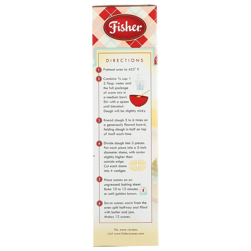 Fisher Original Fair Scone & Shortcake Mix, 18 Ounces (Pack