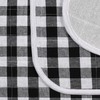 2pack Gingham Dish Drying mat 18x24 Black/White