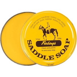 Fiebing's Yellow Saddle Soap for Leather (3.5 oz Tin) - Leather Cleaner & Conditioner to Soften, Protect & Restore Leathercraft - Leather Soap for Car Seat, Couch, Shoe, Purse, Boot, Bag, & Saddles