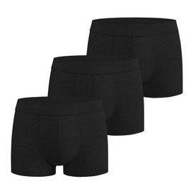 Battewa Incontinence Underwear for Men Boxer Briefs Washable Urinary Absorbent Leak Proof Underwear for Bladder Leak 50ml (Large,3Black,3 Pack)