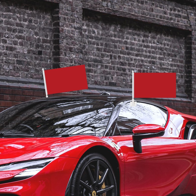 Double Sided Three Layers Solid Car Flags 10x16 Inch, with