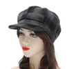ZLYC Womens Classic Newsboy Caps Visor Cabbie Hat Flat Caps