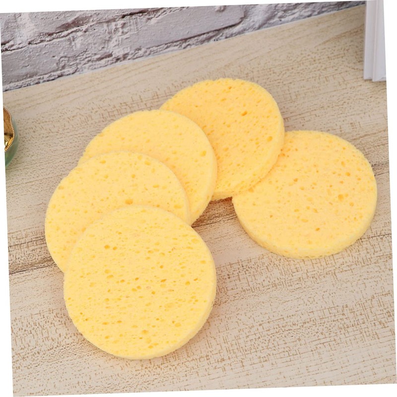 Baluue 2sets Makeup Remover Sponge Facial Cleansing Brush for Women
