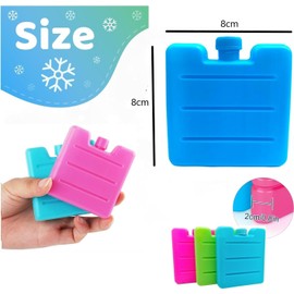 Generise Mini Freezer Blocks – 3 Pack – Reusable Ice Packs for Lunch Bags, Coolers & Travel